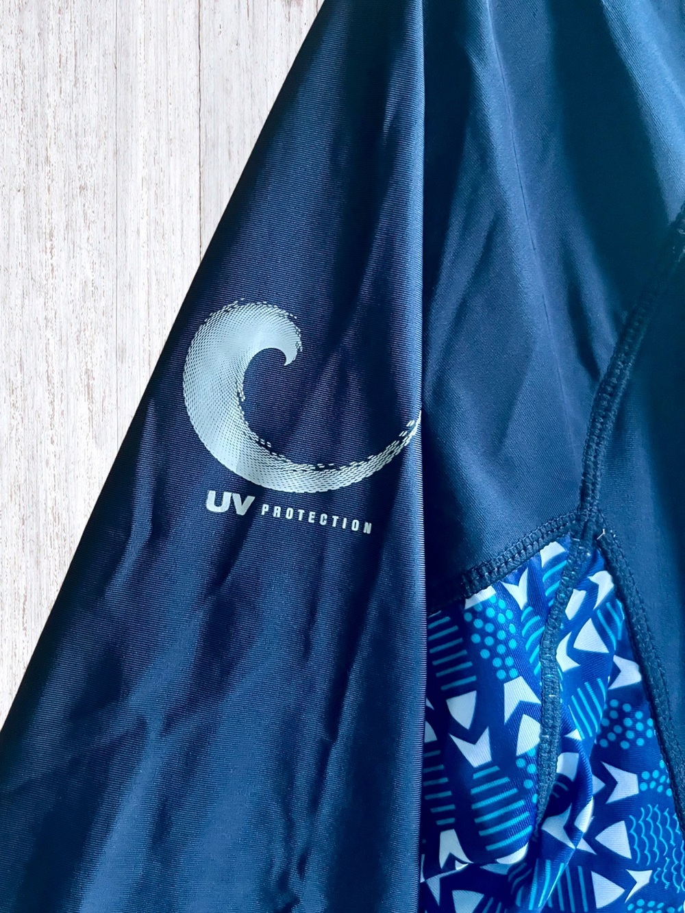 NWT Islander Men’s Dark Blue Short Sleeve Rash Guard with UV Protection Sz L - Picture 3 of 7